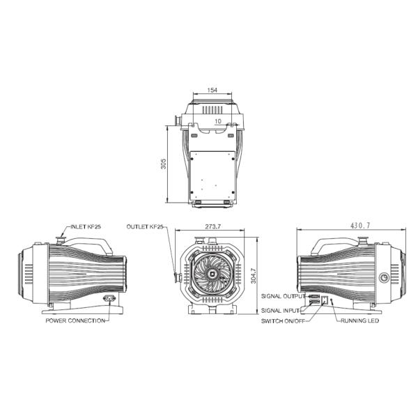 воздух 18m3/H охладил вакуумный насос масла свободный механический