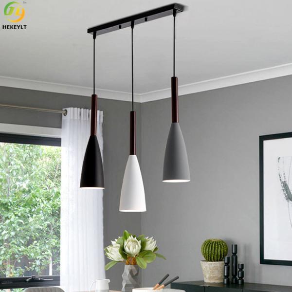 E26 Aluminium Grey Black White Nordic Pendant Light For Hotel/ Living Room / Showroom/Bedroom
