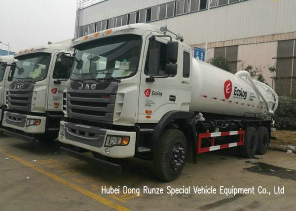 JAC LHD  4x2 10 Wheeler Sewage Suction Tanker Truck With Vacuum Pump 16m3