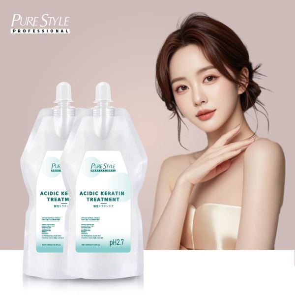 Masque capillaire de traitement à la kératine acide, huile cuite brésilienne, lotion pour permanente