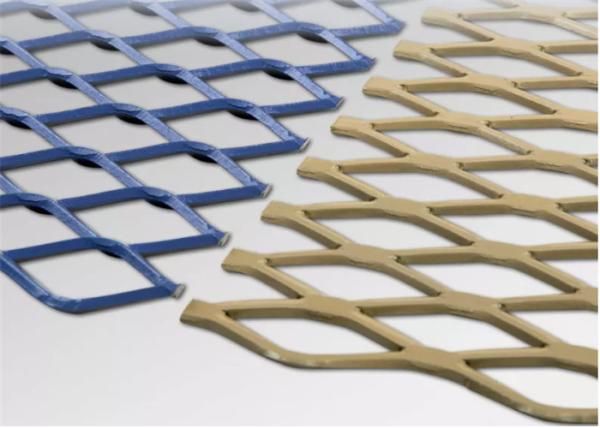 6mm Architectural Decorative Aluminium Diamond Mesh Sheet For Curtain Wall Covering