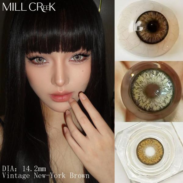 Brown Green Blue Cosmetic Contact Lenses 8.5mm Base Curve 14.2mm Diameter