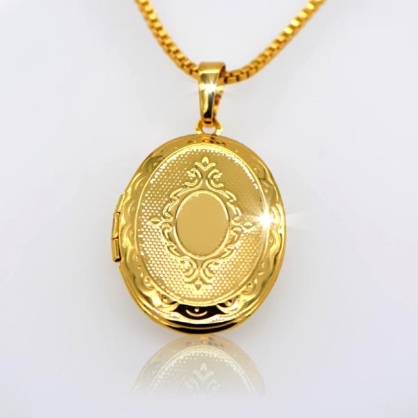 Locket Pendants jewelry New Vintage Little stars round Pendants jewelry 18k gold plating