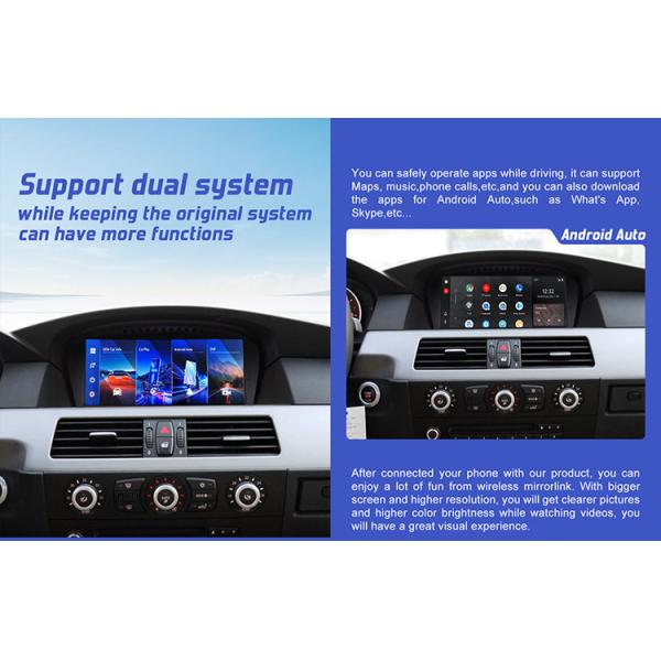 Двойная система BMW Car Stereo поддерживает OEM камера заднего вида и обратную камеру после продажи