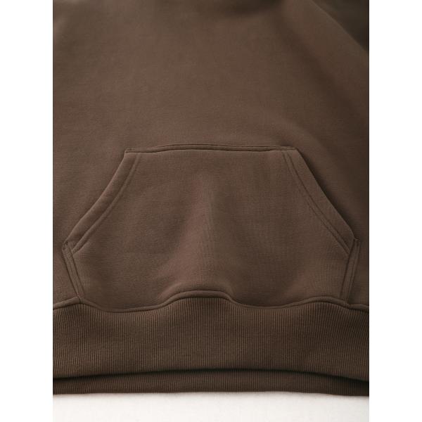 Más barato de gran tamaño hombres pesados suéteres sencillos de alta calidad calle de color sólido básico en blanco coser grueso algodón confortable sudadera