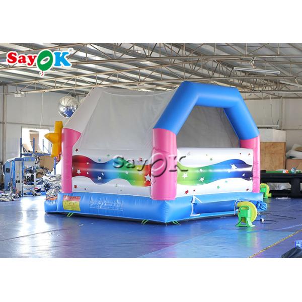 Outdoor Kids PVC Rainbow Unicorn Inflatable Bouncy Castle