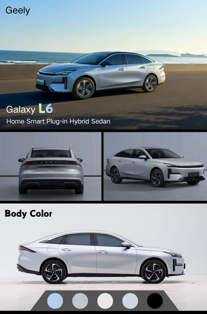 Hot Selling 2025 for Galaxy L6 PHEV Compact Sedan with 601-700km Range & 150-200kW Power Available for Wholesale