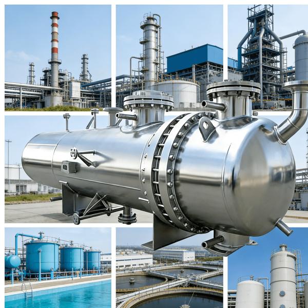 Stainless Steel Ammonia Storage Pressure Vessel with 0.1-10 Mpa Design Pressure and Customized Size