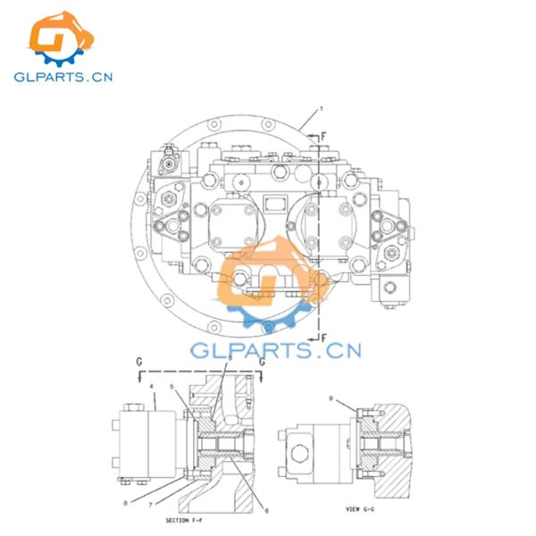 200-3379 E325C Bomba hidráulica principal utilizada en excavadoras piezas de repuesto de orugas