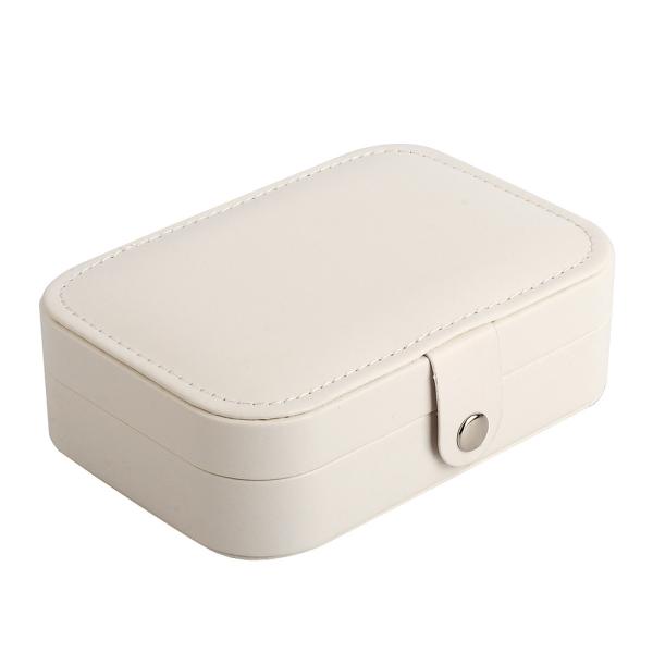 White Large-capacity Jewelry Storage Box Scratch-Free Protection For Rings Necklaces And Earrings