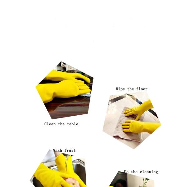 Unlocked Lining Latex Household Glove Slaughter Thickening Industrial Latex Glove