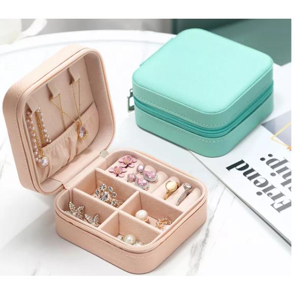 Портативная машинка ювелирных изделий коробки Flannelette подарка небольшой шкатулки для драгоценностей H001 упаковывая