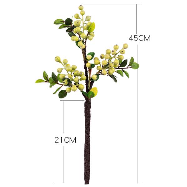 Christmas Berry Stem Artificial Plants Red and Blue Berries for All Festivals Occasion