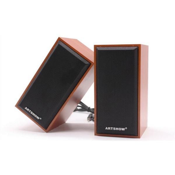 Portable USB 2.0 Desktop Hifi Bookshelf Speakers With Subwoofer Multimedia