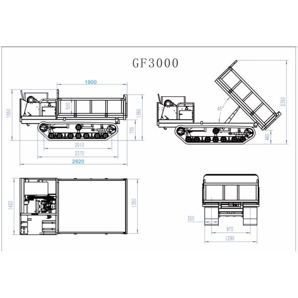 3 тонны прокачанный буксир полный гидравлический буксир грузоподъемник буксир мини-транспортный буксир