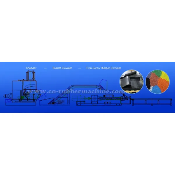 Automatic Grade EPDM Granules Production Line for Sport Flooring