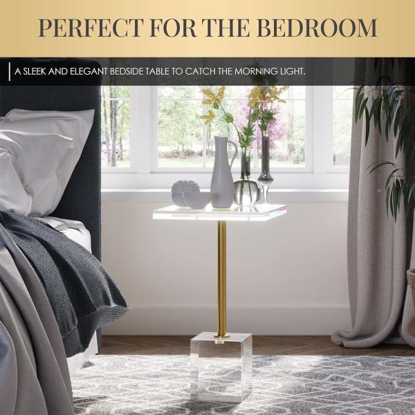 Knock Down Design Clear Acrylic Coffee Table Lucite End Table OEM ODM