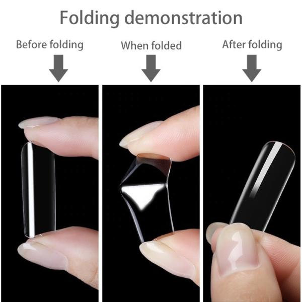 Professional Nail Supplies Wholesale  Art Design False Nails Back Glue Press on Nail Tips Artificial Fingernails