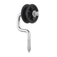 Barrière électrique tournante galvanisée Insulator de courrier faisant le coin de vis facile en acier