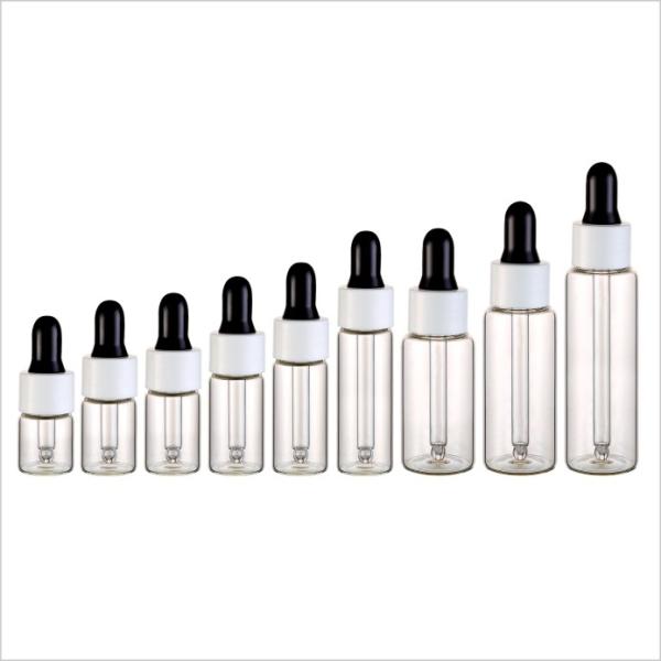 Прозрачная стеклянная крышка 5ml 7ml 8ml 10ml 12ml 15ml 20ml 25ml 30ml капельницы бутылки масла сути пластиковая