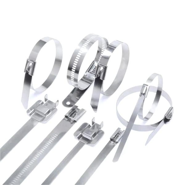Customized Stainless Steel Cable Ties Long Lifespan Weather Resistant