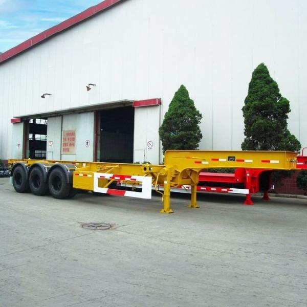 3軸40FT ISOストレートスケルトントラック トレーラー 重荷コンテナ輸送用