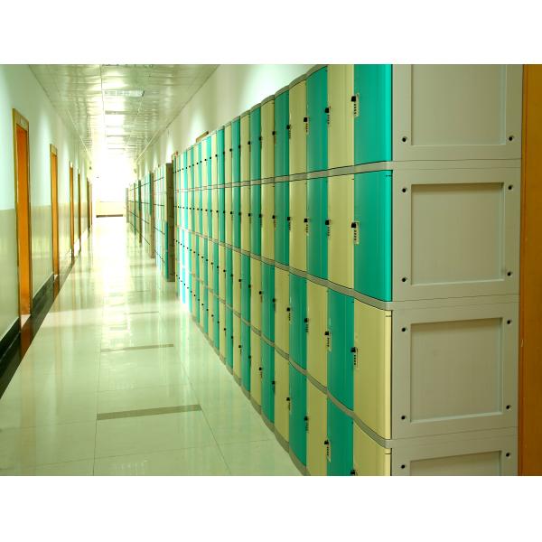 ABS School Lockers , School Storage Lockers Highly Water Resistant keyless lockset