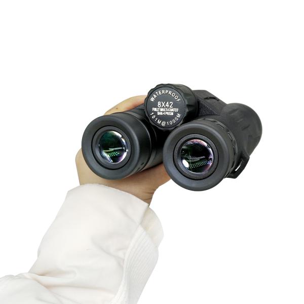 8x42 Portable Waterproof Binocular With Low Light Night Vision Bird Watching Hunting