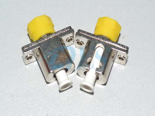 Metal Optical Fiber Adapter Simplex FC to LC Mating Sleeves Hybrid