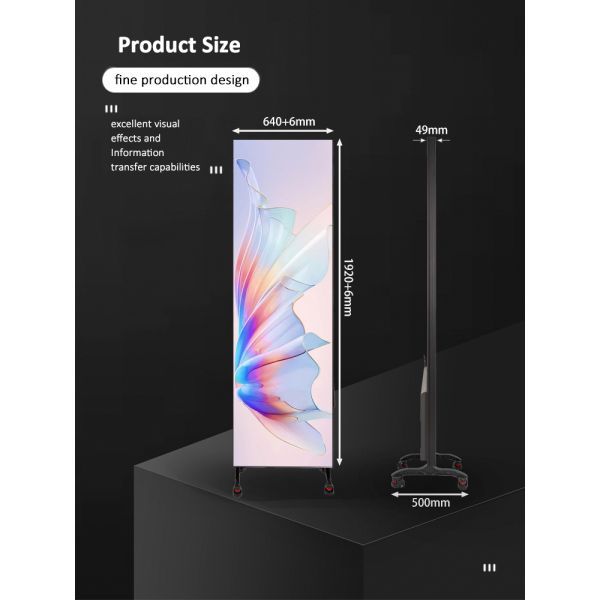 LED Touch Screen Display Foldable LED HD Digital Poster Display