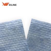 Blue Wood Pulp PP Rolled Disposable Cleaning Cloths 250x250mm