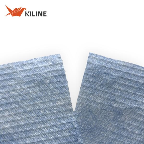 KILINE Custom Blue Disposable Dish Roll Wood Pulp And PP Kitchen Wiping Cloth