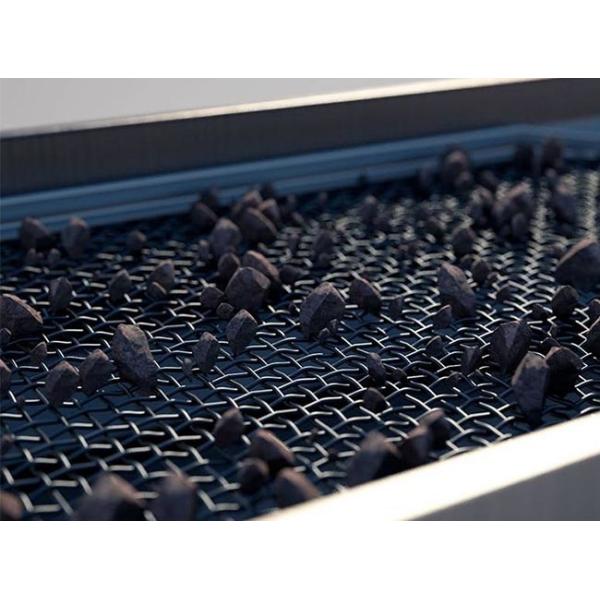 Woven Vibrating Mining Screen Mesh Size 12.5mm Double Crimped