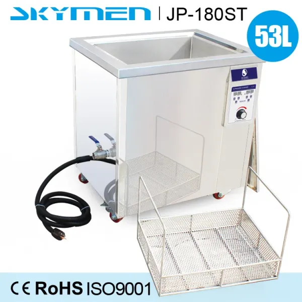 53L Stainless Steel 304 Industrial Ultrasonic Cleaner with Heated Control Mechanical Timer and Eco-Friendly Design