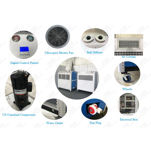 Temporary Portable Cooling Outdoor Wedding Tent Air Conditioner Floor Standing