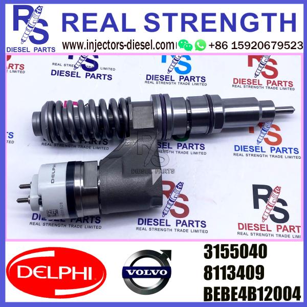 Injecteur 3155040 de DELPHES injecteur diesel V-O-L-V BEBE4C12004 A3 de la pompe 8113409 BEBE4C12004 pour EURO Spéc. de V-O-L-V D12