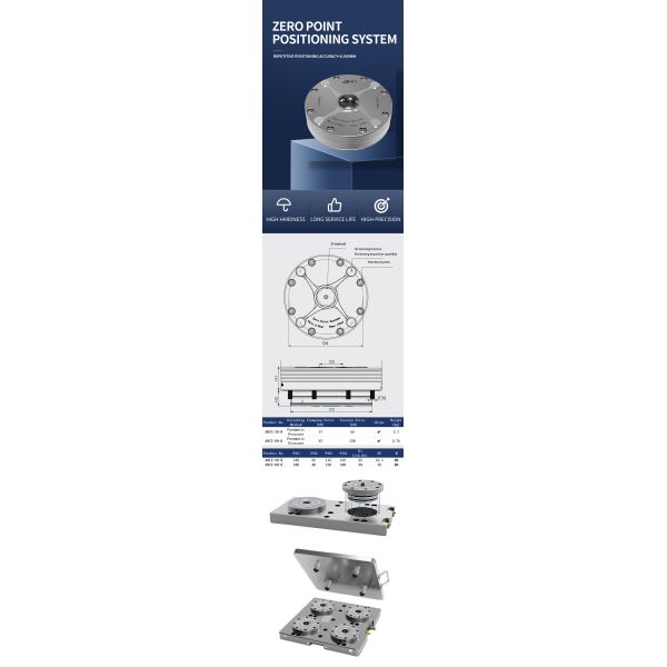 High Precision Automated Zero Point Positioning Systems Clamping Fixture