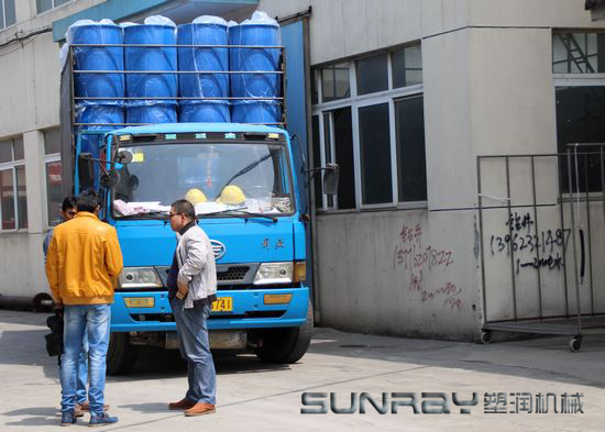 220l Double L Ring Chemical HDPE Blow Moulding Machine / Plastic Bucket Making Machine