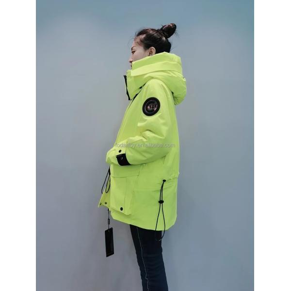 FODARLLOY F22566 Ladies Warm Hooded Cotton-padded Clothes Women Slim Long Winter Jackets Women Coats