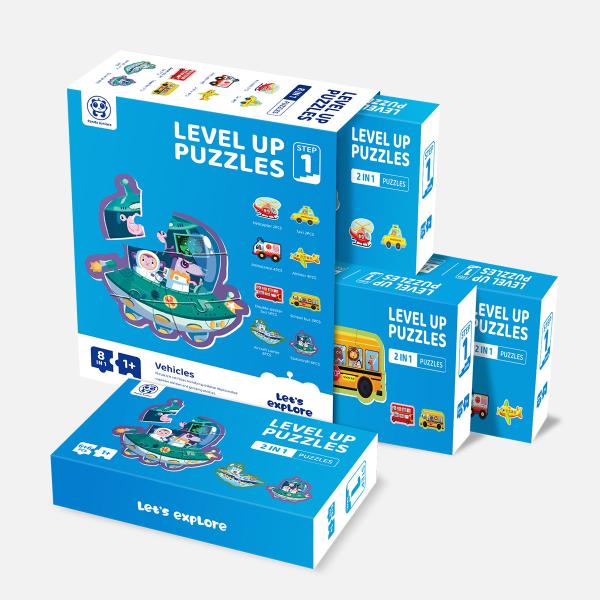 Panda Juniors Level 1 Vehicle Toddler Puzzles For Children Pre School Learning