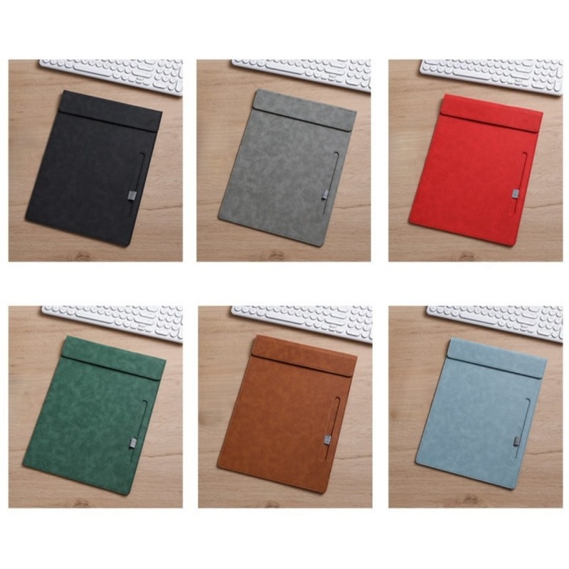 OEM PU Leather Magnetic Business Portfolio Folder Writing Clipboard For Resume