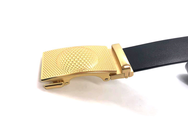 цвет черноты пояса пряжки людей ширины 3.5cm автоматический/пояса платья храповика с автоматической сползая пряжкой