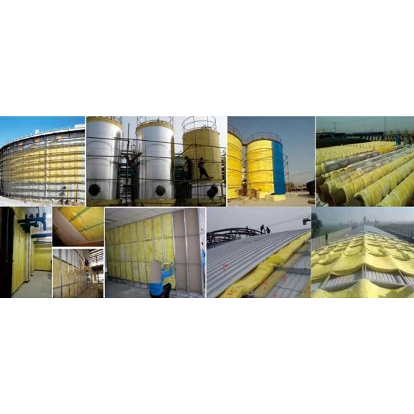 HVAC Duct Insulation Fiber Glass Wool Insulation Blankets 50mm Thickness