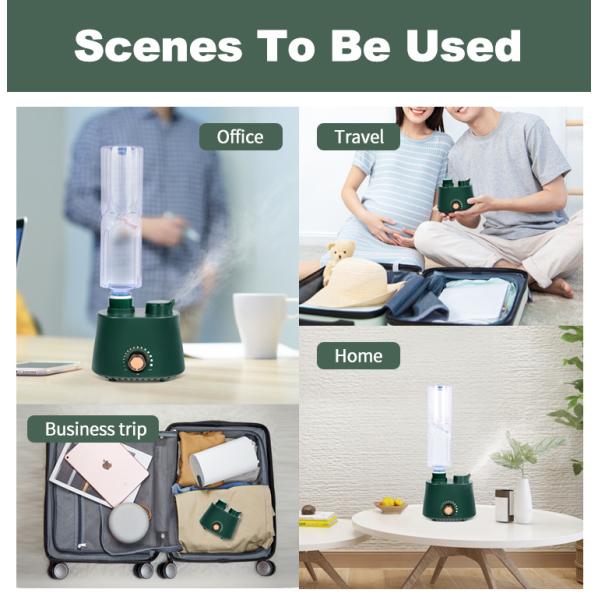 Silent USB Mini Portable H2O Water Bottle Spray Air Humidifier for Home Office Desktop