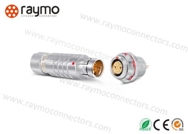IP68 Waterproof Metal circular Connector, cable mounted str plug Fischers S 1031A019-130