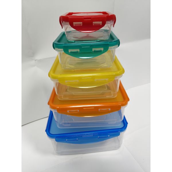 Transparent Lunch Box, Freezer-Safe for Home Refrigerator, Plastic Fresh-Keeping Box, Airtight Sealed, Microwave-Heatable Food Container, Storage & Sealed Fresh-Keeping Box