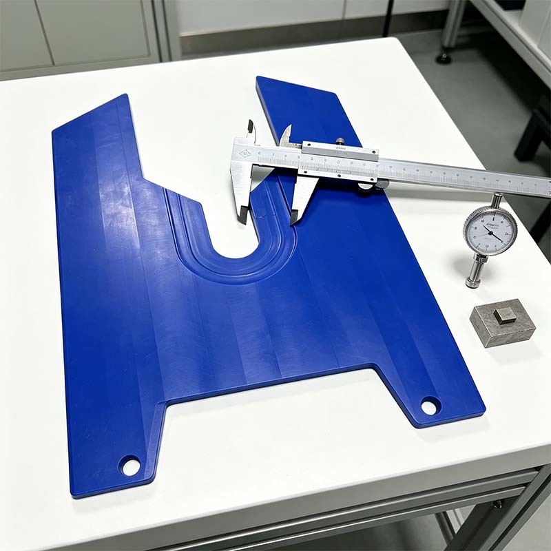 Custom CNC Machined MC Nylon PA6 Wear-Resistant Jig Baffle Plate for Automation Fixtures