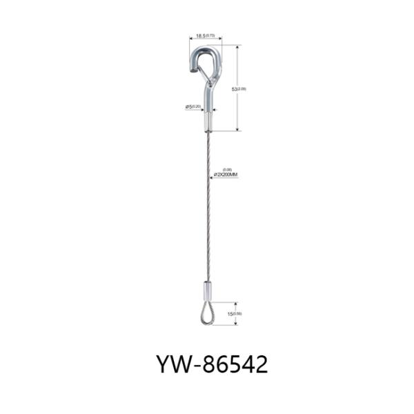 2mm Diameter Steel Wire Rope Sling Any Length Available YW86542