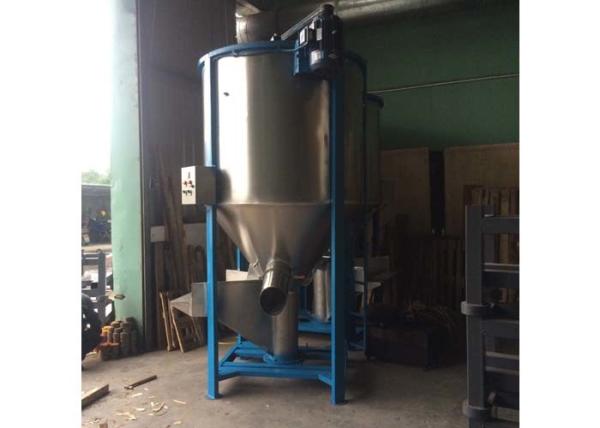 Motor 6-15 Kw Plastic Material Mixing Machine , 1000L Vertical Structure Plastic Mixture Machine