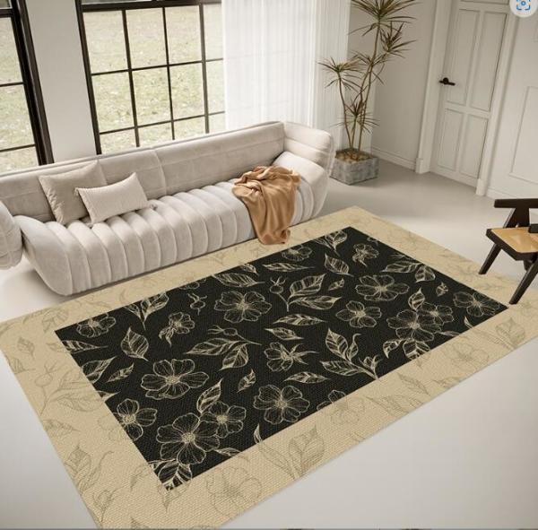 Household Printed Living Room Floor Rug Light Luxury Pattern Coffee Table Blanket